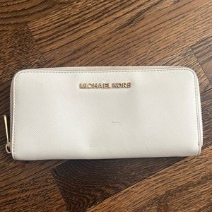 Michael Kors white wallet